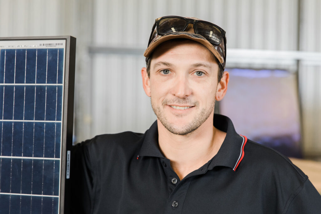 Alex Dawson of KW Electrical installs Solahart solar power systems on behalf of Solahart South West WA