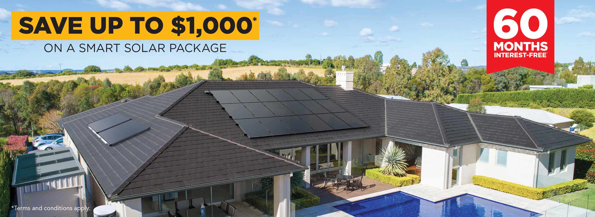Save up to $1500 on a smart solar package from Solahart, includes solar power systems and solar hot water systems